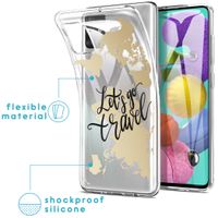 imoshion Coque Design Samsung Galaxy A51 - Let's Go Travel / Noir