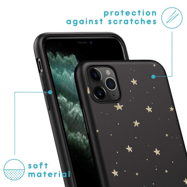 imoshion Coque Design iPhone 11 Pro - Etoiles - Noir