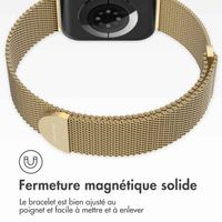 imoshion Bracelet magnétique milanais Apple Watch Series 1 á 10 / SE / Ultra (2) (44/45/46/49 mm) - Taille M - Champagne