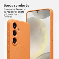 imoshion Coque Couleur avec MagSafe Samsung Galaxy S24 - Neon Orange
