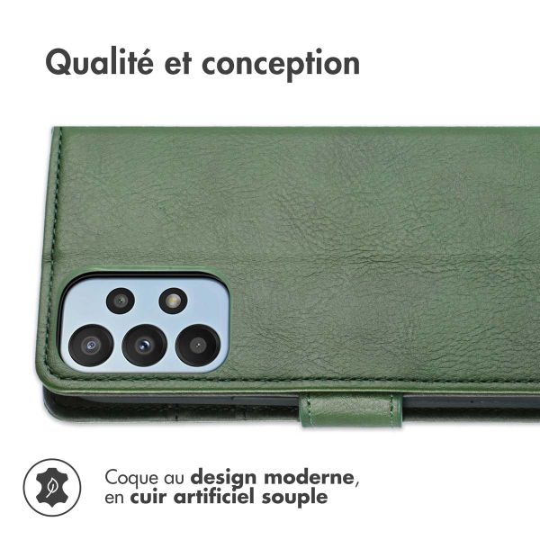 imoshion Étui de téléphone portefeuille Luxe Samsung Galaxy A23 (5G) - Vert