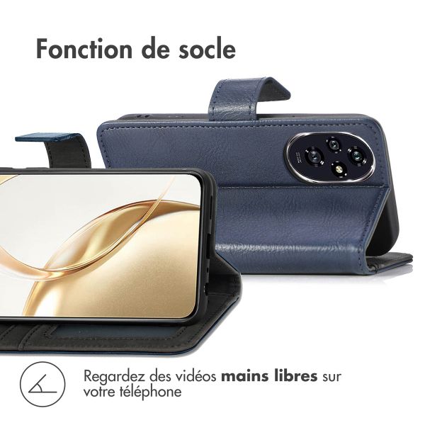 imoshion Étui de téléphone portefeuille Luxe Honor 200 - Bleu foncé