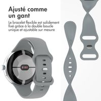 imoshion Bracelet en silicone Google Pixel Watch 3 - 45 mm - Taille L - Gris