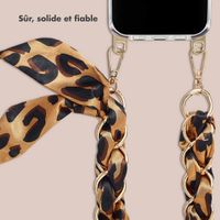 Selencia Bracelet de luxe avec écharpe - Marron