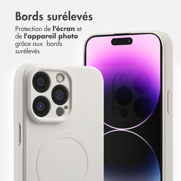 imoshion Coque Couleur avec MagSafe Apple iPhone 14 Pro Max - Beige