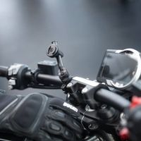 SP Connect Moto Mount 3D - Support de téléphone pour moto (vélo) - Universel - Compatible avec les coques SPC+ - Noir