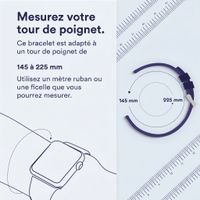 Accezz Bracelet Steel Samsung Galaxy Watch 4 / 5 / 6 / 7 / FE (20 mm) - Noir