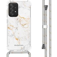 imoshion Coque Design avec cordon Samsung Galaxy A52(s) (5G/4G) - White Marble