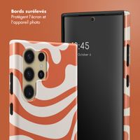Selencia Coque arrière Vivid Samsung Galaxy S24 Ultra - Dream Swirl Orange