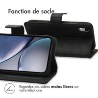 imoshion Étui de téléphone portefeuille Luxe iPhone Xr - Noir