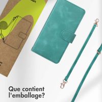 imoshion Etui de télephone portefeuille avec cordon Samsung Galaxy A34 (5G) - Turquoise