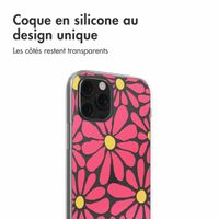 imoshion Coque design pour iPhone 12 (Pro) - Dusty Rose Flowers Connect