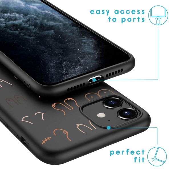 imoshion Coque Design iPhone 11 - Boobs all over - Noir