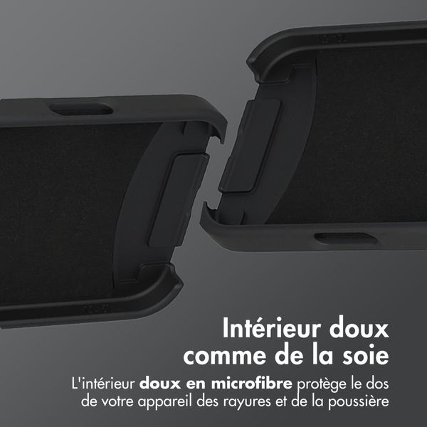 imoshion Coque arrière Color avec cordon amovible et MagSafe Apple iPhone 17 Pro Max - Noir