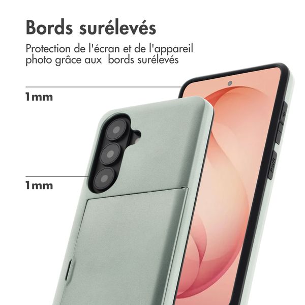 imoshion Coque arrière avec porte-cartes Samsung Galaxy S26 Plus - Vert