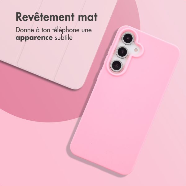 imoshion Coque Couleur Samsung Galaxy S24 FE - Bubblegum Pink