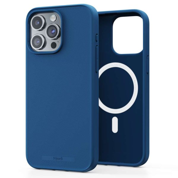 Njorð Collections Coque Slim MagSafe iPhone 15 Pro Max - Blue