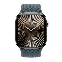Apple Bracelet Solo tressé Apple Watch | 38/40/41/42 mm - Taille 9 - Lake Green