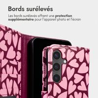 imoshion Étui de télephone portefeuille Design Samsung Galaxy S25 FE - Hearty Blush