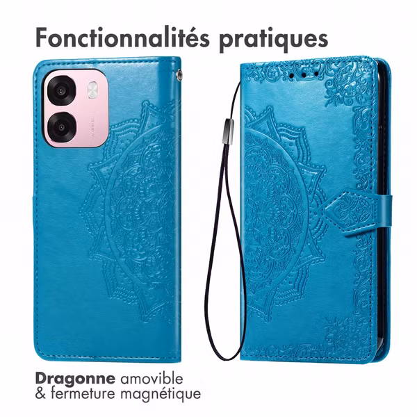 imoshion Etui de télephone Mandala Oppo A6 (5G) - Turquoise