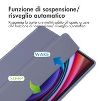 imoshion Coque tablette rigide Trifold Samsung Galaxy Tab S9 11.0 pouces - Violet