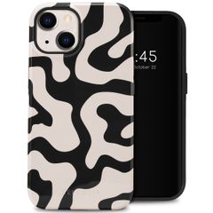 Selencia Coque arrière Vivid Apple iPhone 14 - Art Wave Black