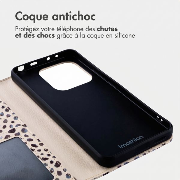 imoshion Étui de télephone portefeuille Design Xiaomi Redmi Note 14 (4G) - Black And White Dots