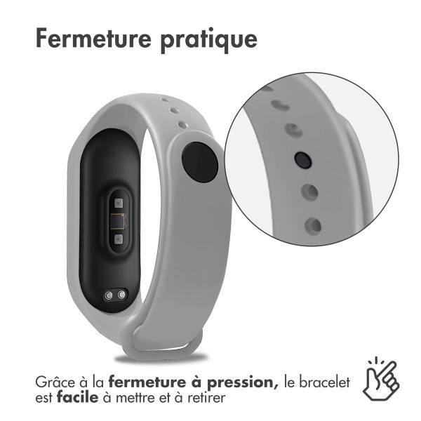 imoshion Bracelet en silicone Xiaomi Mi Band 3 / 4 - Gris