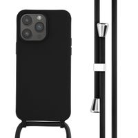 imoshion ﻿Coque en silicone avec cordon iPhone 14 Pro Max - Noir