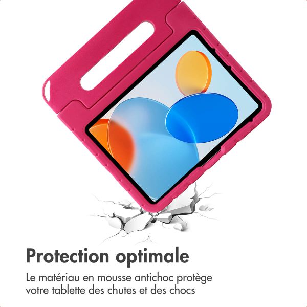 imoshion Coque kidsproof avec poupées amovibles Apple iPad 11 (2025) 11 pouces A16 / iPad 10 (2022) 10.9 pouces - Rose