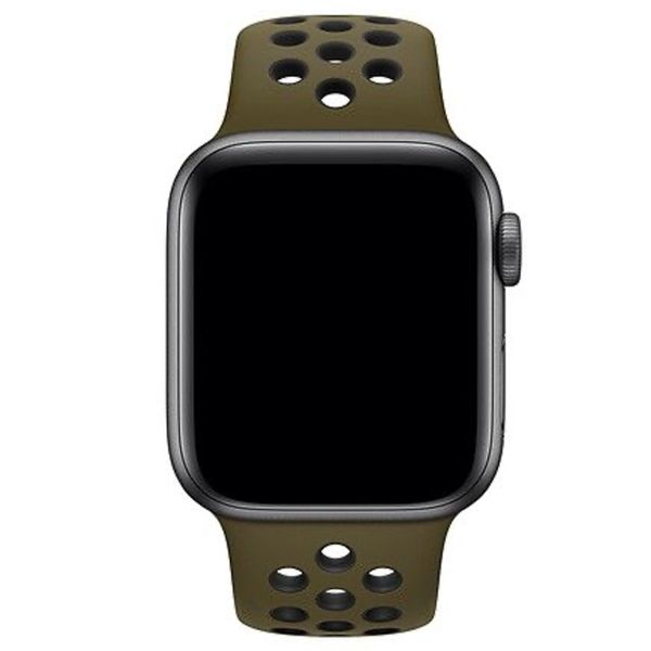 Apple Nike Sport bracelet Apple Watch Series 1-9 / SE - 38/40/41 mm / Series 10 - 42 mm - Olive Flak / Black