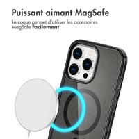 imoshion Coque Pailletée avec MagSafe Apple iPhone 16 Pro - Glitter Noir
