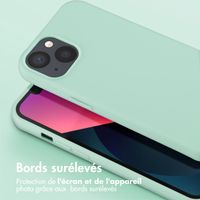 Selencia Coque silicone avec cordon amovible Apple iPhone 13 - Turquoise