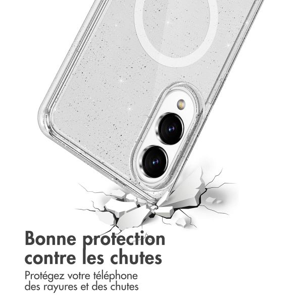 imoshion Coque Pailletée avec MagSafe Samsung Galaxy S25 Edge - Transparent