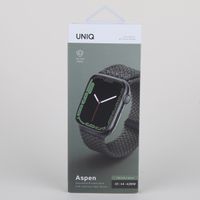 Uniq Bracelet tressé Aspen Apple Watch Series 1 á 10 / SE / Ultra (2) (44/45/46/49 mm) - Vert Cyprès