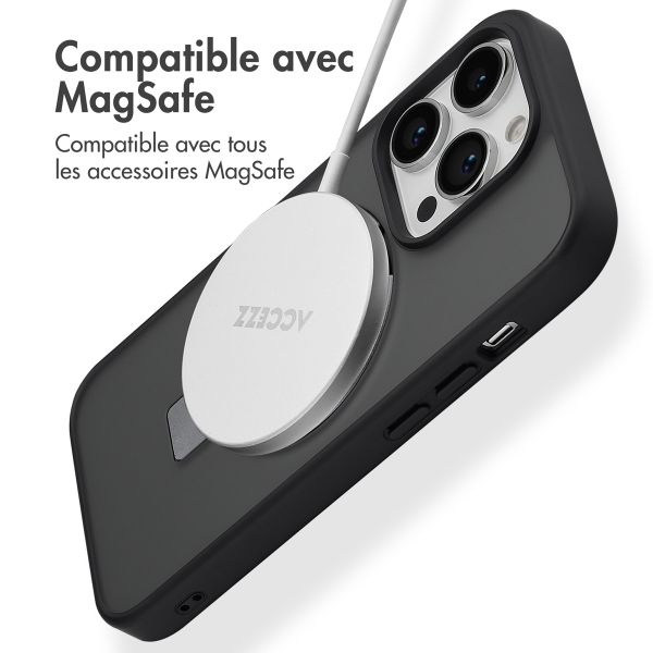 Accezz Coque Ring Stand avec MagSafe Apple iPhone 14 Pro - Noir