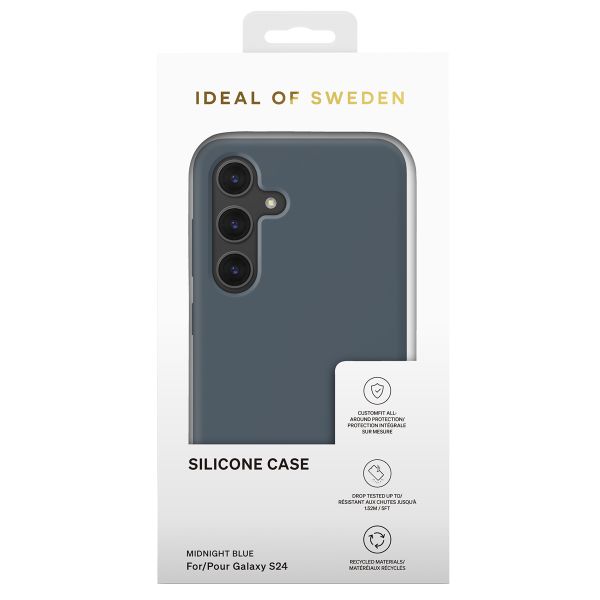 iDeal of Sweden Coque Silicone Samsung Galaxy S24 - Midnight Blue