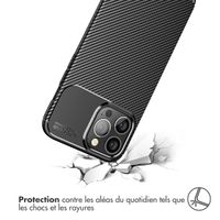 imoshion Coque silicone Carbon Apple iPhone 13 Pro Max - Noir