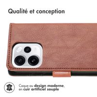 imoshion Étui de télephone portefeuille Oppo Reno 15F - Marron
