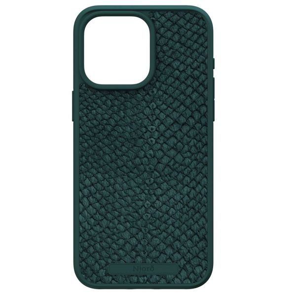 Njorð Collections Coque Salmon Leather MagSafe iPhone 15 Pro Max - Green