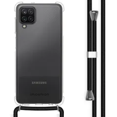 imoshion Coque avec cordon Samsung Galaxy A12 - Noir