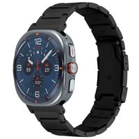 Accezz Bracelet en acier Titane mat Samsung Galaxy Watch Ultra (2024/2025) - Noir