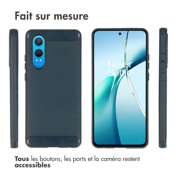 imoshion Coque Brushed OnePlus Nord CE 4 Lite 5G - Bleu foncé