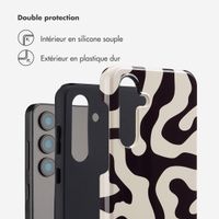 Selencia Coque arrière Vivid Samsung Galaxy S24 FE - Art Wave Black