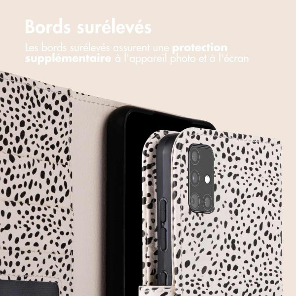 imoshion Étui de téléphone portefeuille Design Samsung Galaxy A51 - Desert Dots
