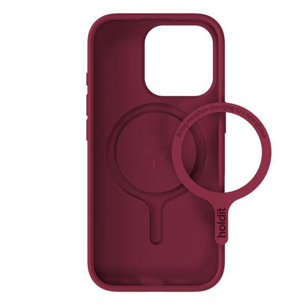 Holdit Coque MagSafe Apple iPhone 16 Pro - Red Velvet