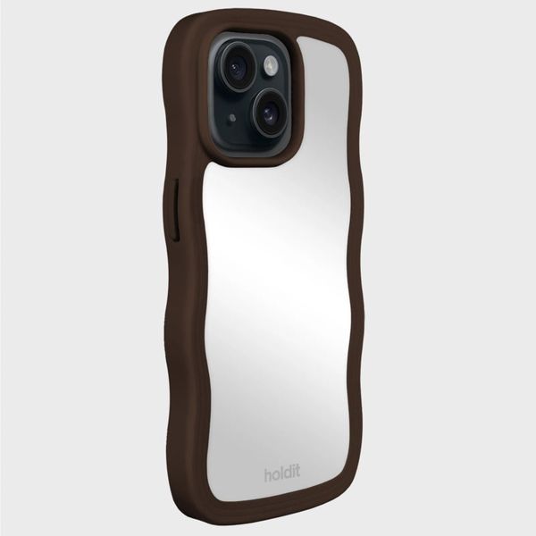 Holdit Coque Wavy Apple iPhone 13/14/15/16e - Chocolate Mirror