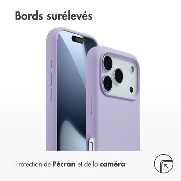 Accezz Coque Liquid Silicone avec MagSafe Apple iPhone 17 Pro - Paars