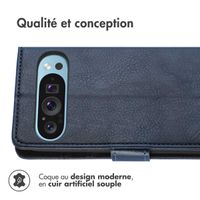 imoshion Étui de téléphone portefeuille Luxe Google Pixel 9 Pro XL - Bleu foncé