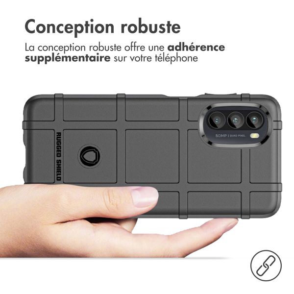 imoshion Coque Rugged Shield Motorola Moto G52 / G82 - Noir